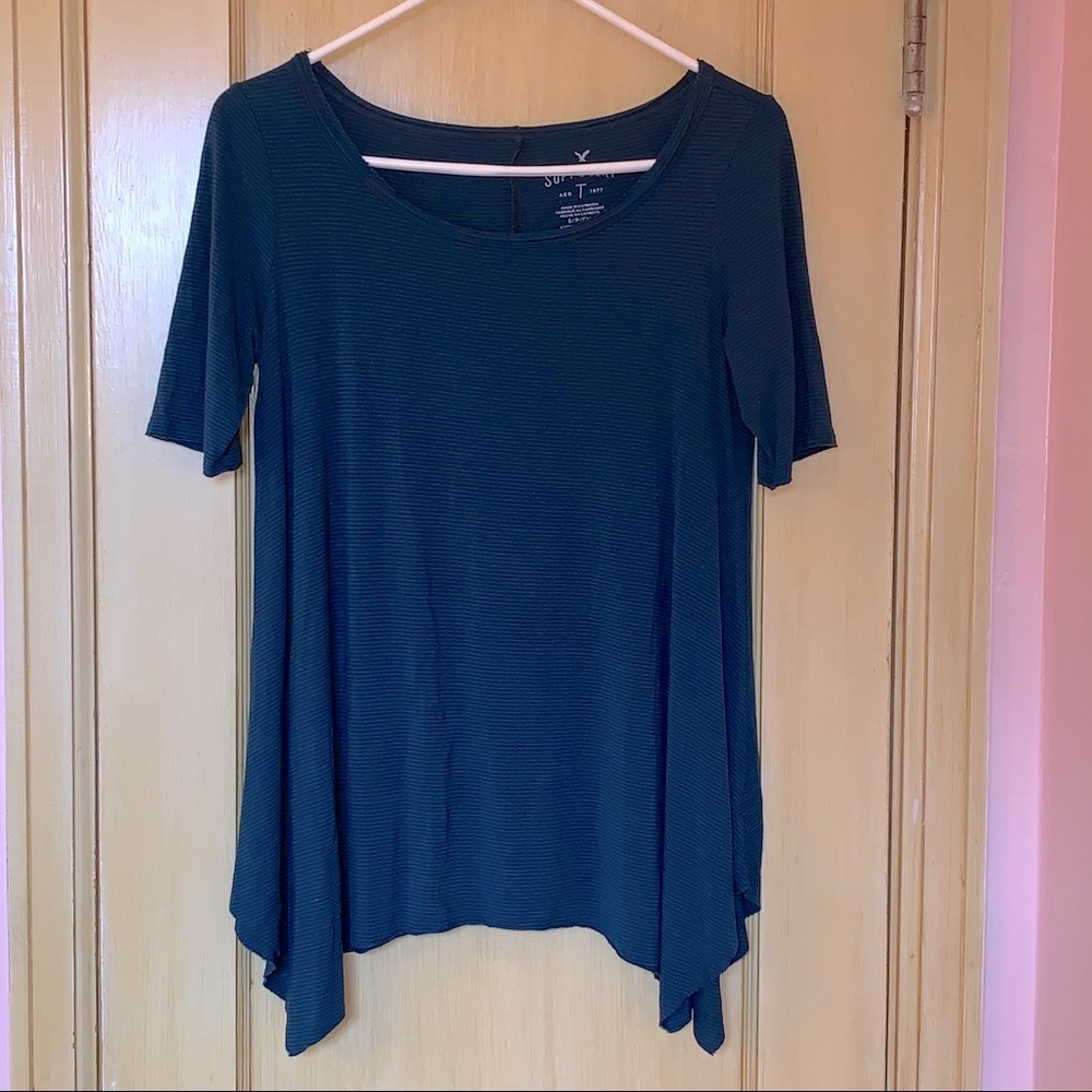 American Eagle Soft & Sexy Short Sleeve Stripe Tee